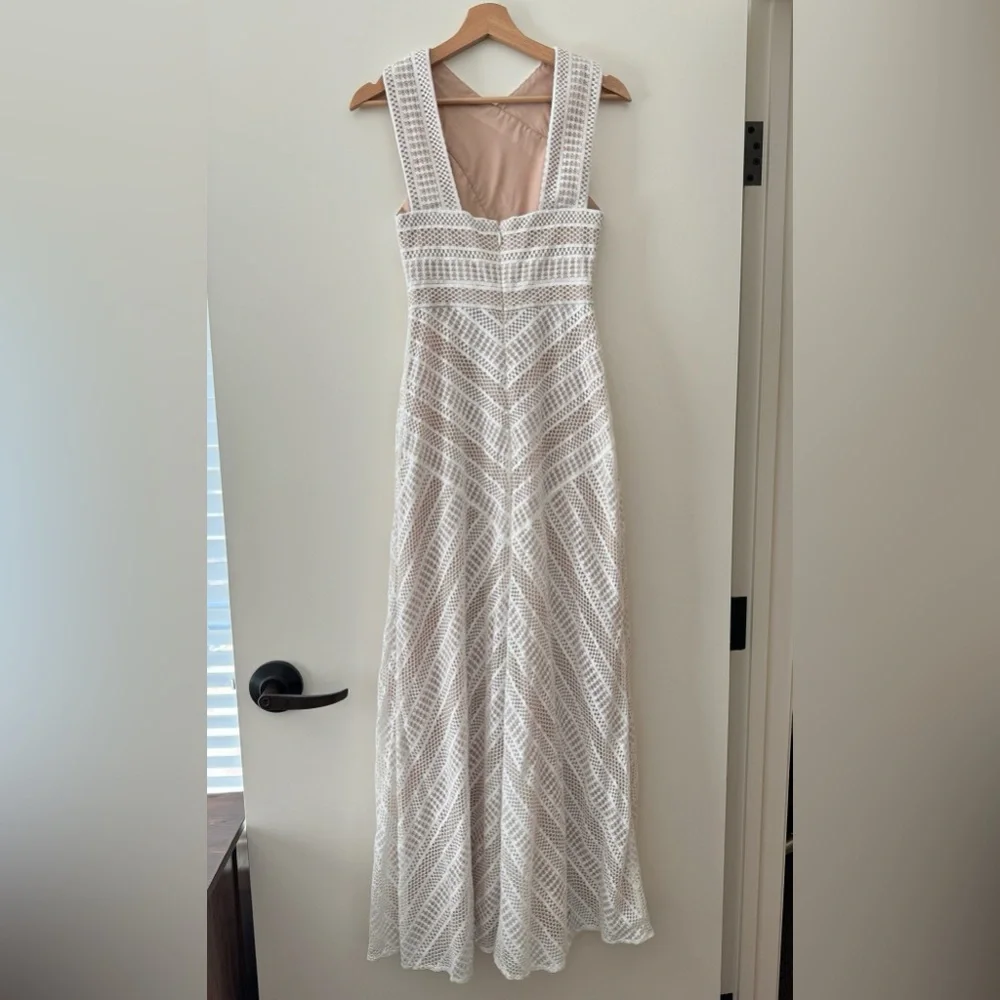 BCBGMaxAzria White Lace Maxi Dress - Picture 5 of 10